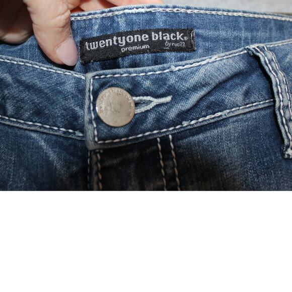 Twentyone Black Premium Denim by Rue 21 Womens Midrise Boot Flex 11/12Reg - Picture 5 of 12